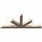 Ekena Millwork Saratoga Smooth Timber Gable Bracket, Douglas Fir, 96"W x 40"H x 5 1/2"D x 5 1/2"F, 10/12 Pitch GBW096X40X0606SAR00SDF - alternate 4